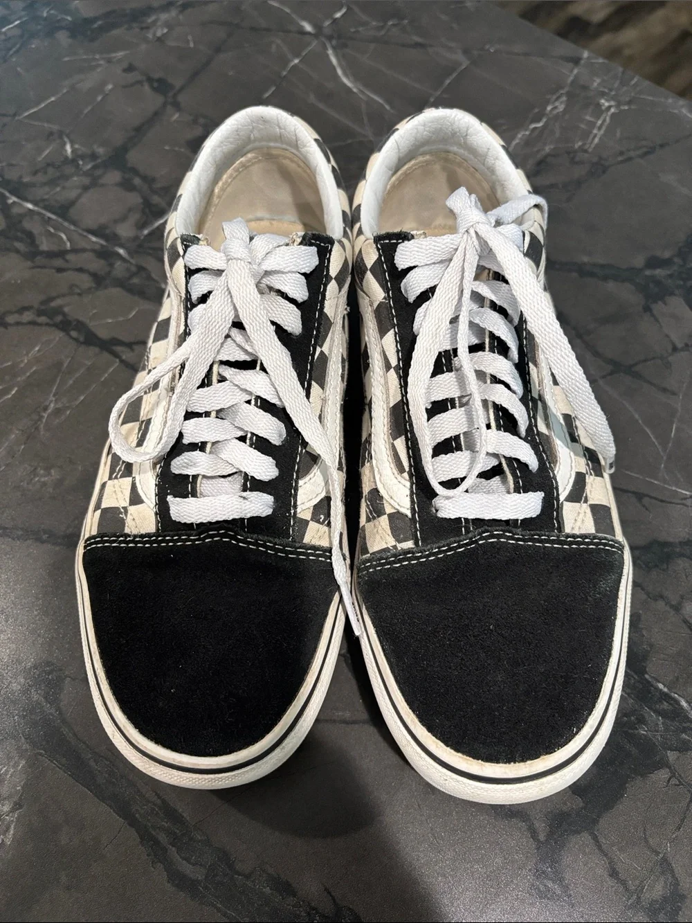 Checkered Platform Vans